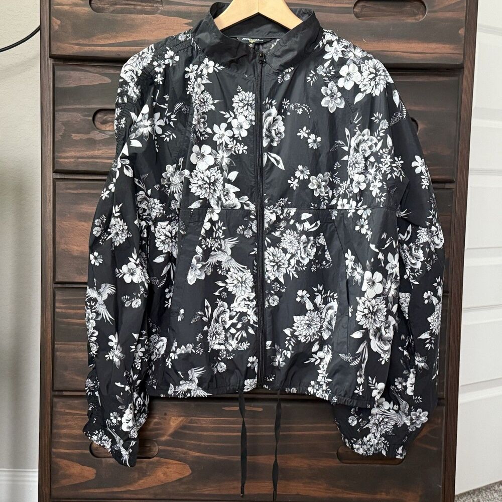 Johnny Was Active Bee Active Ruched Sleeve Parachute Jacket XL